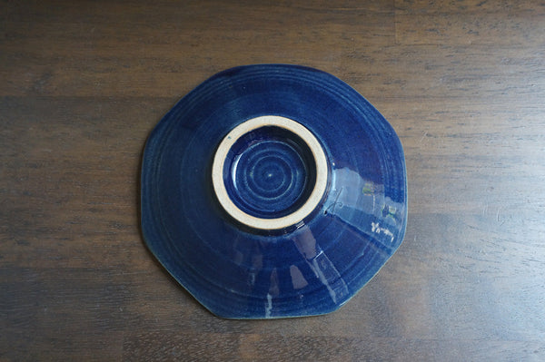 八角皿 青 - at Kiln