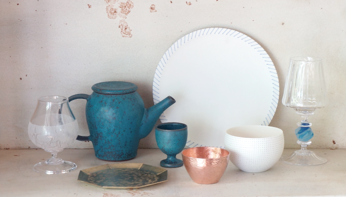 恩田陽子・大道宏美・glass studio 三日月・成瀬恵里 四人展