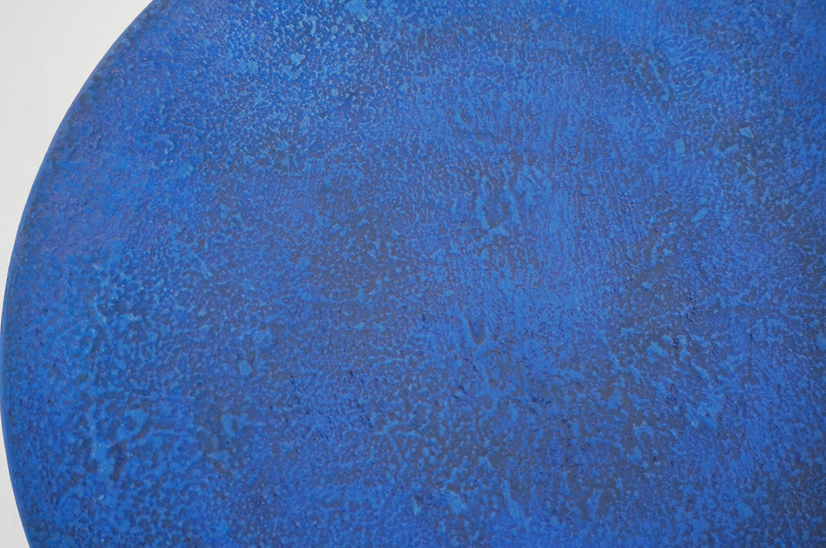 001 青韻 欠け5寸高台皿