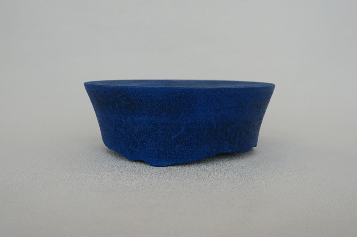 001 青韻 欠け5寸高台皿