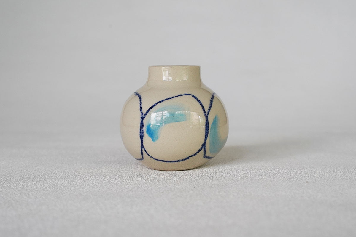002 ペイント花器（中）