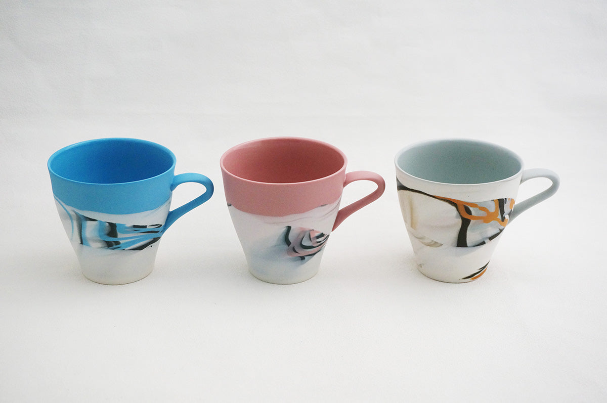 003 marble くびれカップ碗