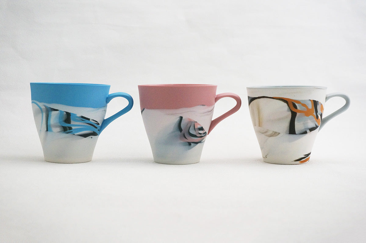 003 marble くびれカップ碗