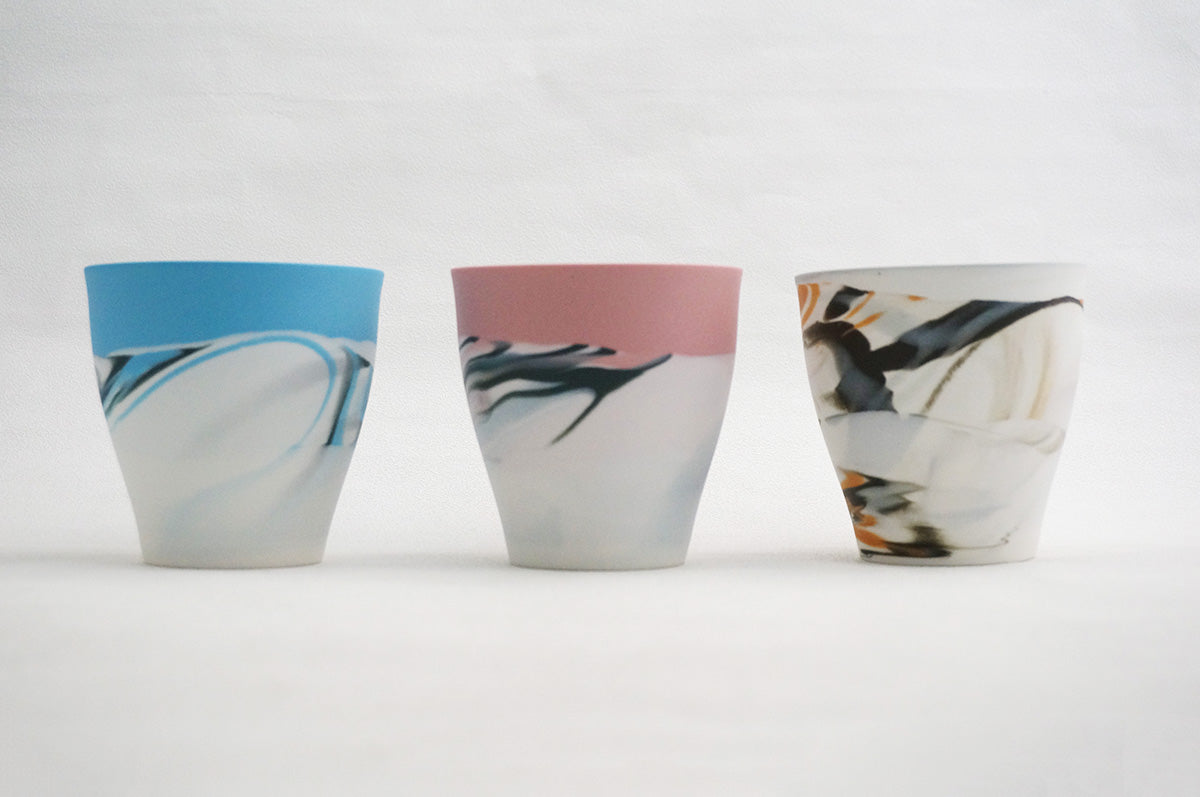 003 marble くびれカップ碗