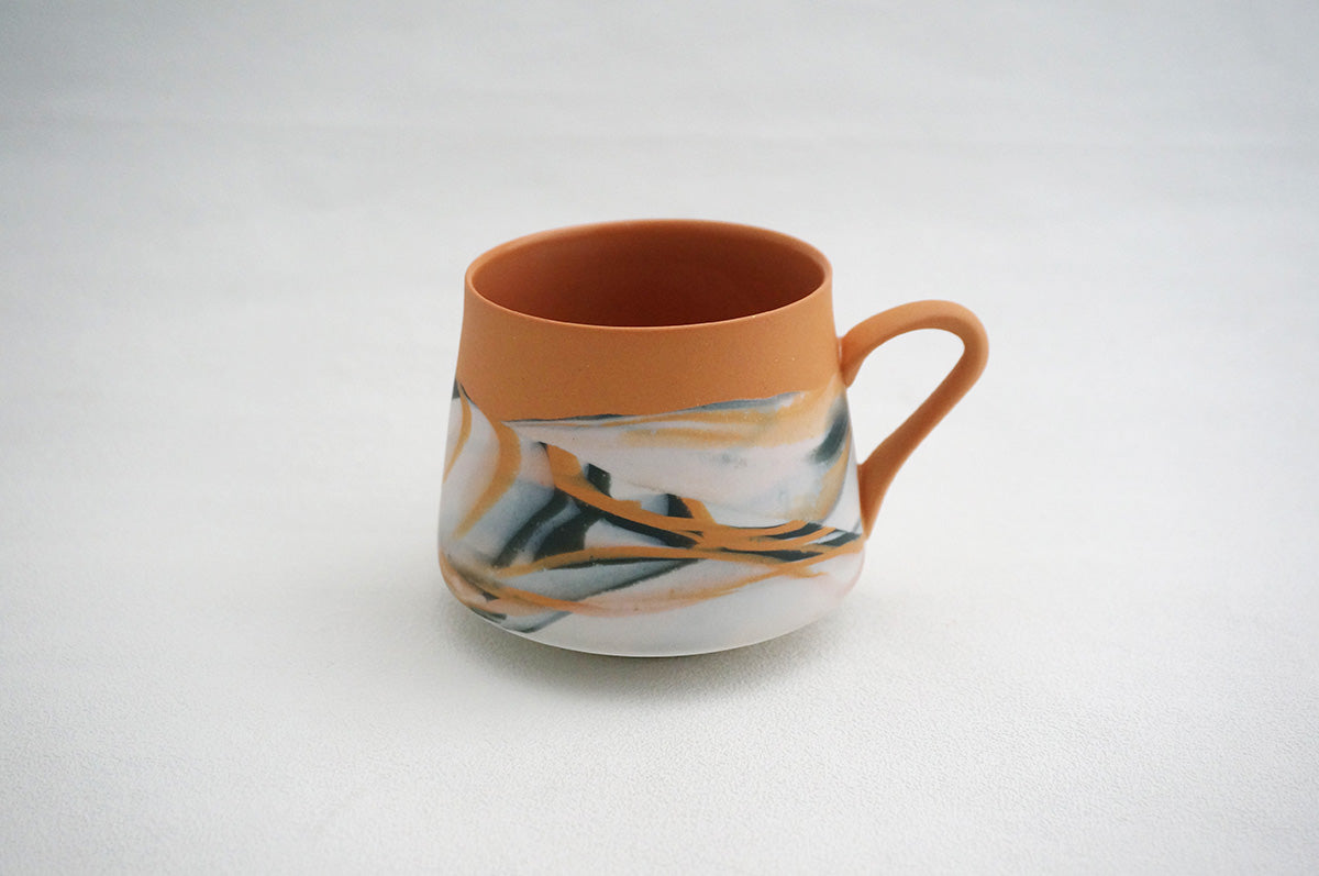 004 marble 富士型コーヒー碗 1/2/3/4