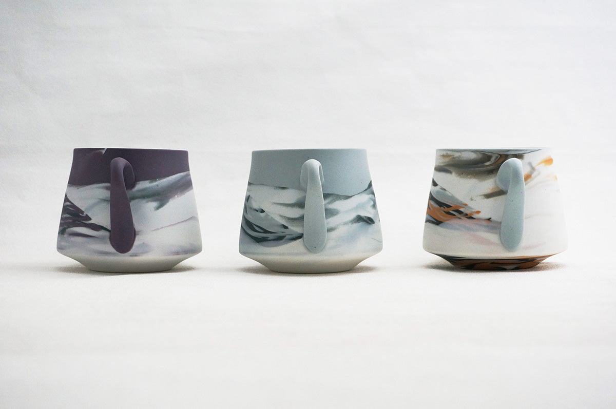 004 marble 富士型コーヒー碗 5/6/7
