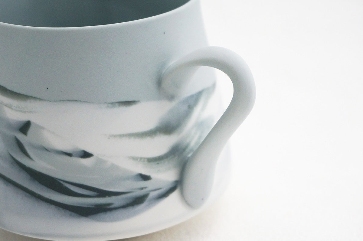 004 marble 富士型コーヒー碗 5/6/7