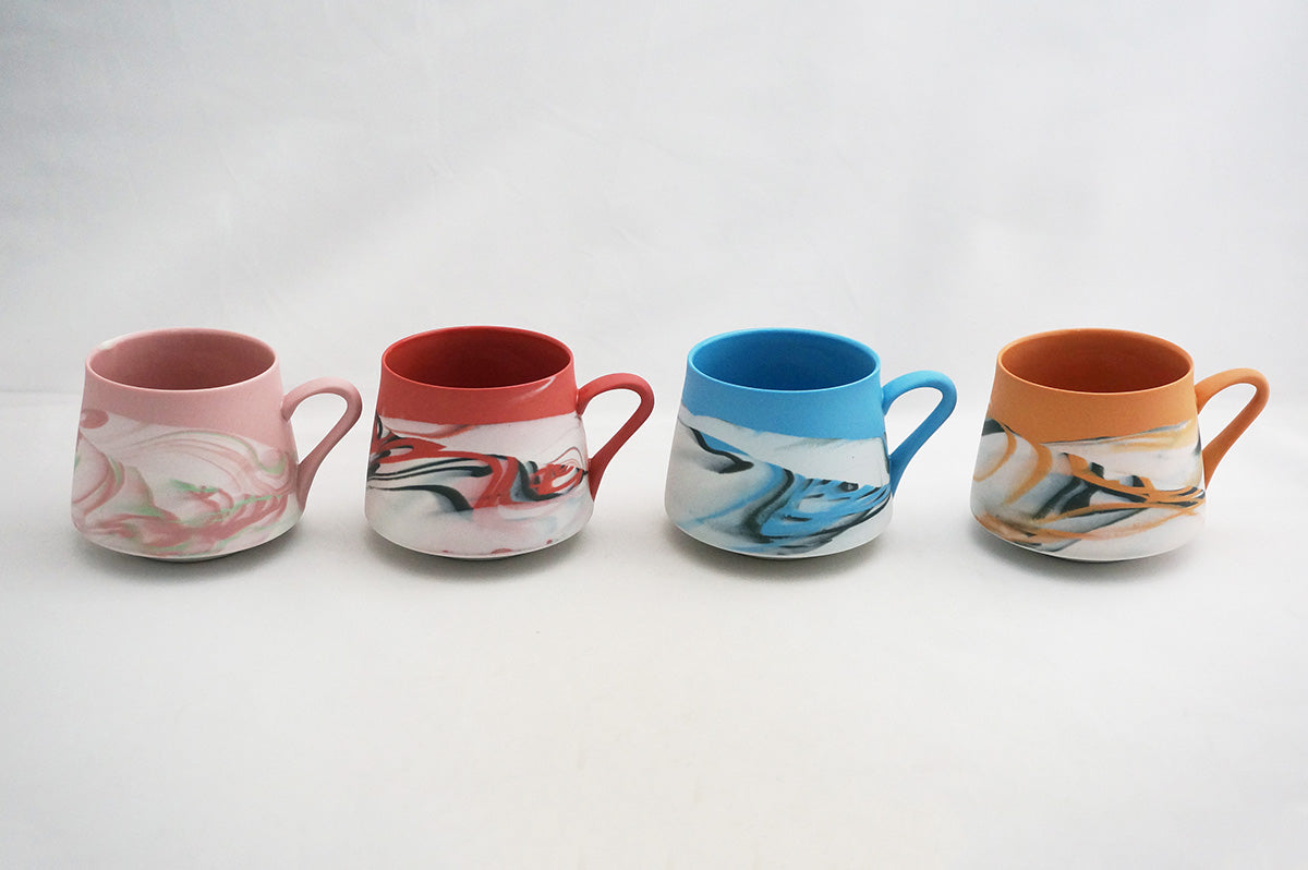 004 marble 富士型コーヒー碗 1/2/3/4