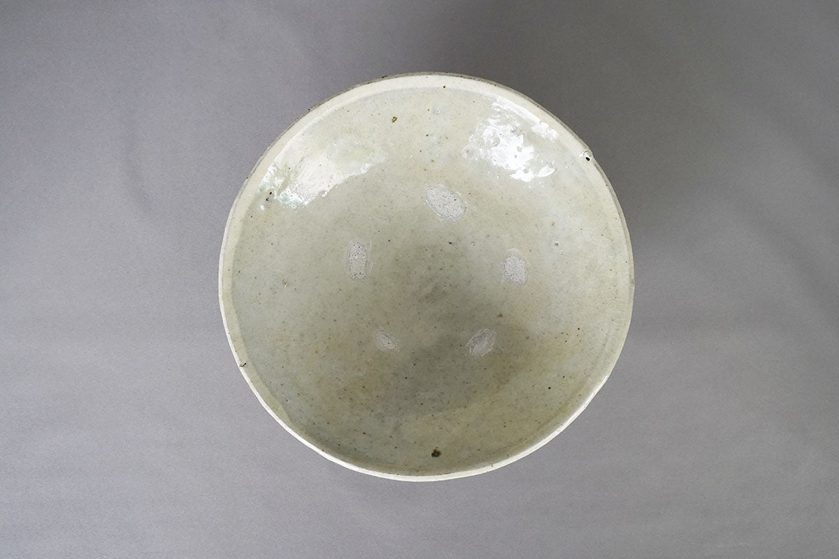 004 灰釉粉引5.5寸浅鉢