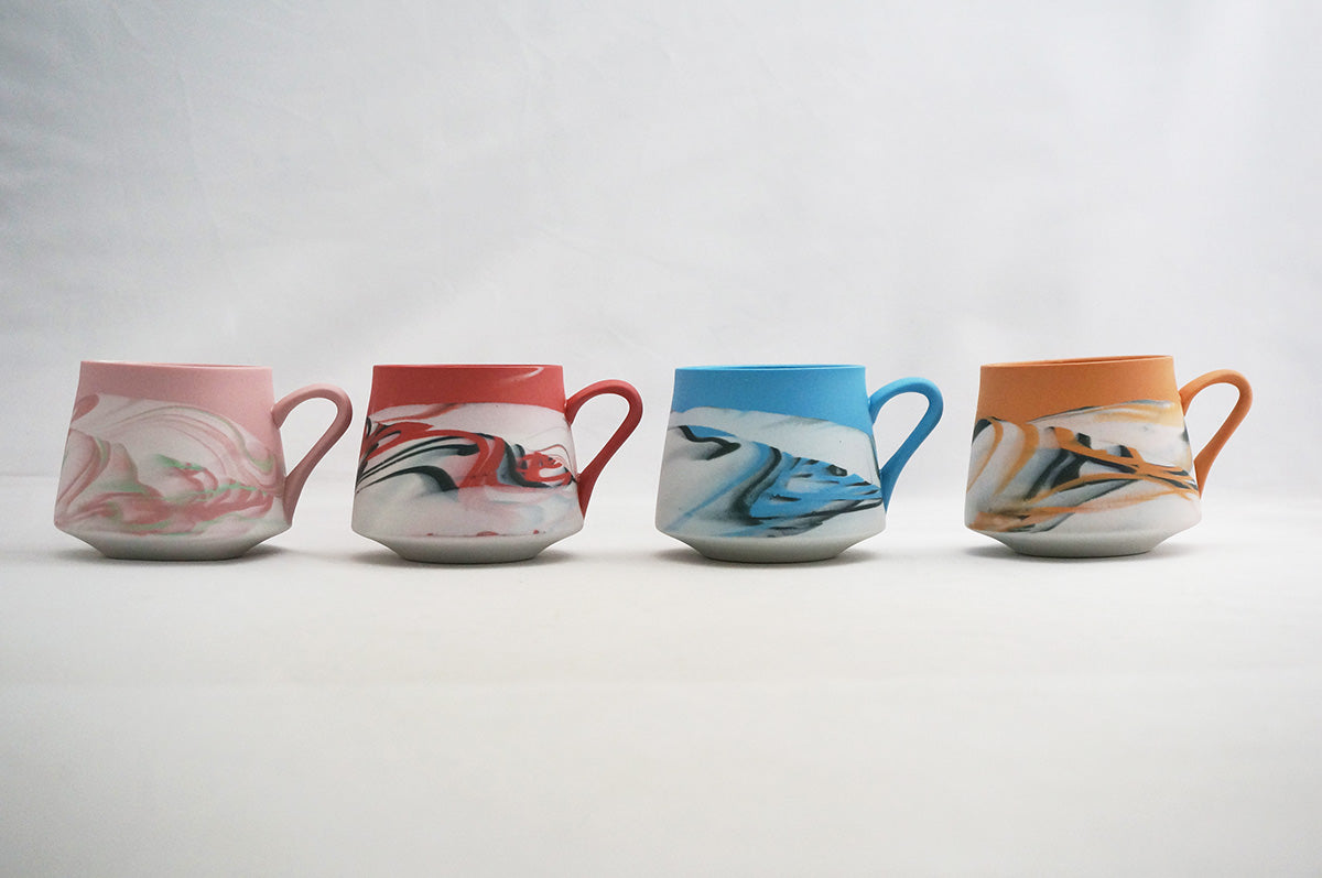 004 marble 富士型コーヒー碗 1/2/3/4