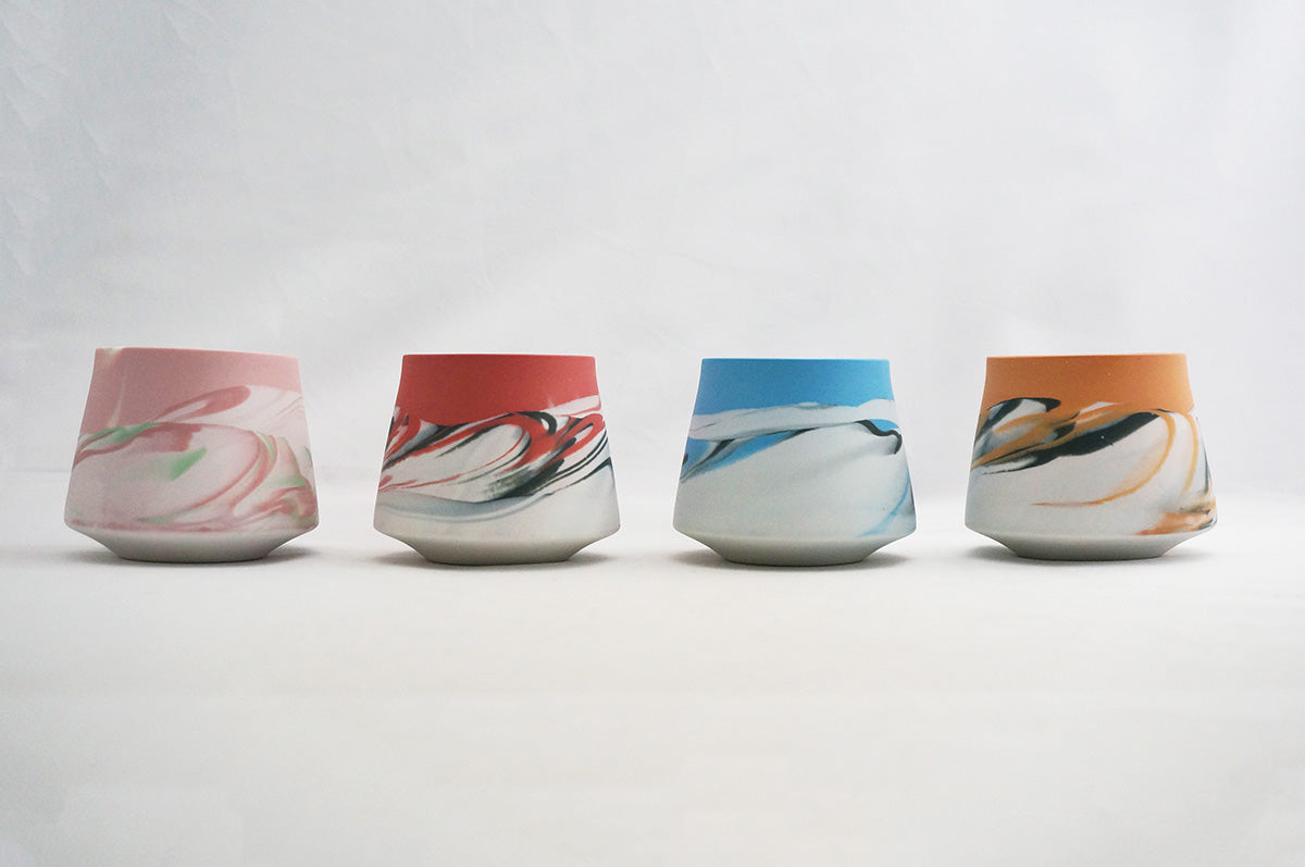 004 marble 富士型コーヒー碗 1/2/3/4