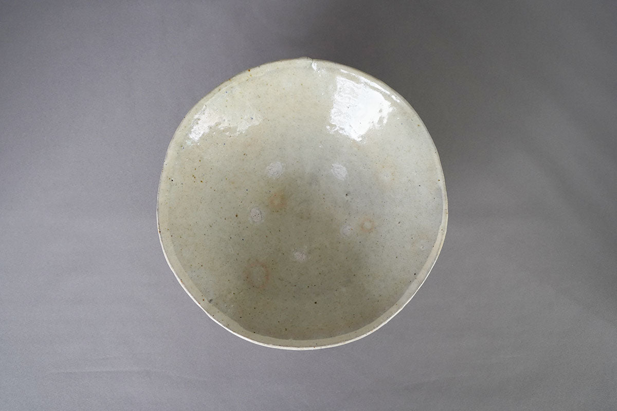 005 灰釉粉引6寸浅鉢