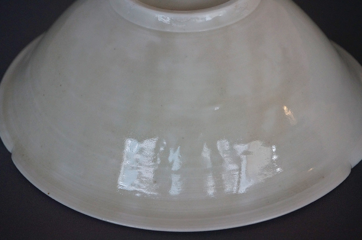 007 青白磁三ッ輪花パスタ鉢 (6寸)