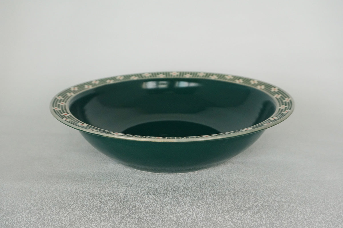 008 パスタ皿 (L) グリーン/イエロー