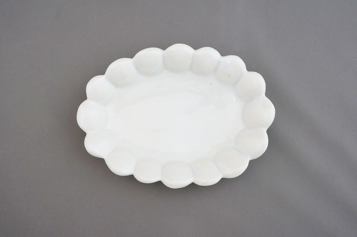 008 青白磁丸輪花オーバル(M)