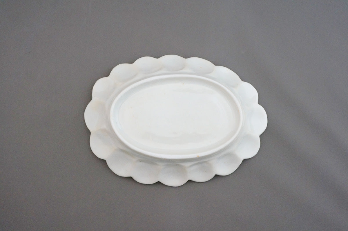 008 青白磁丸輪花オーバル(M)