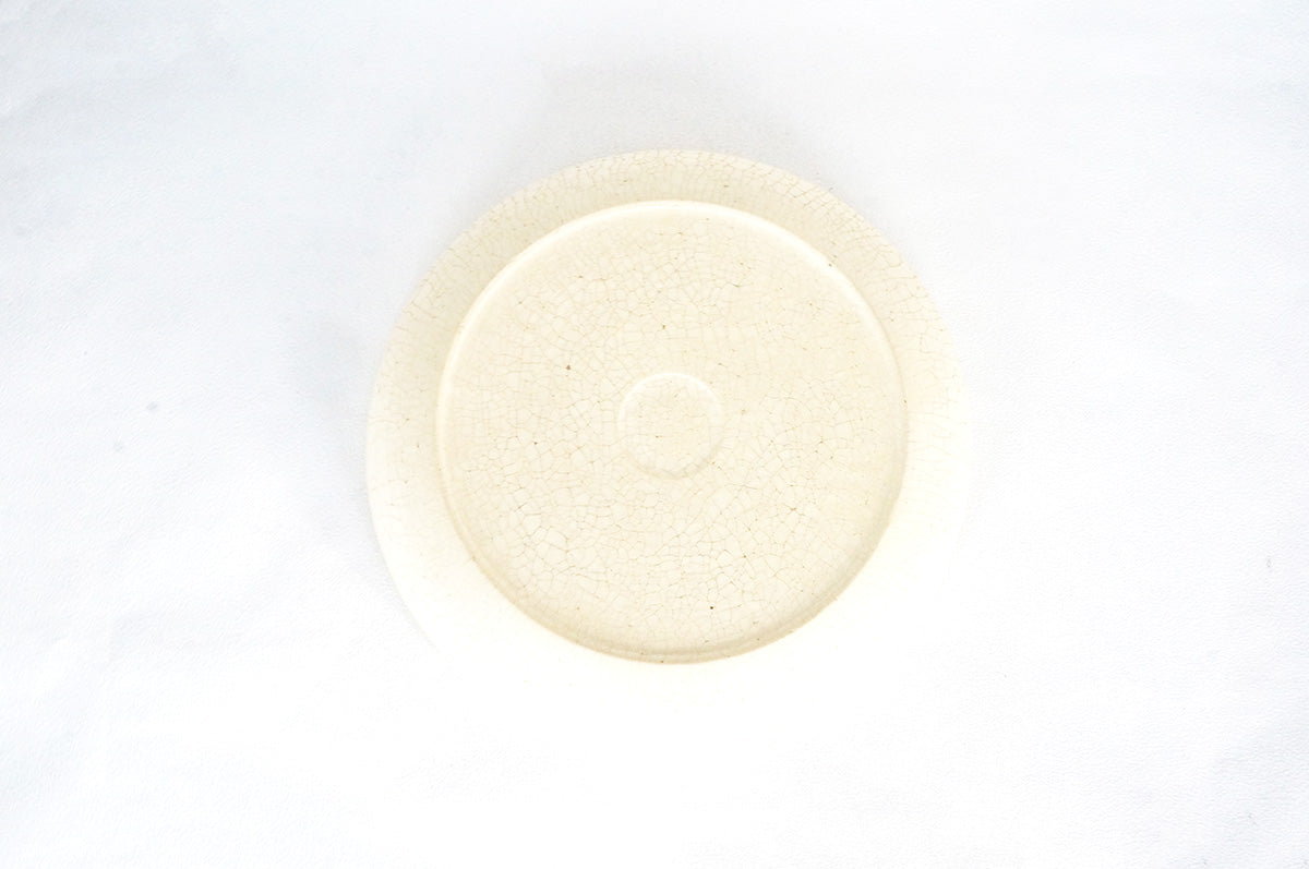 019 白梅花皮　鉢7寸　白1、灰釉1