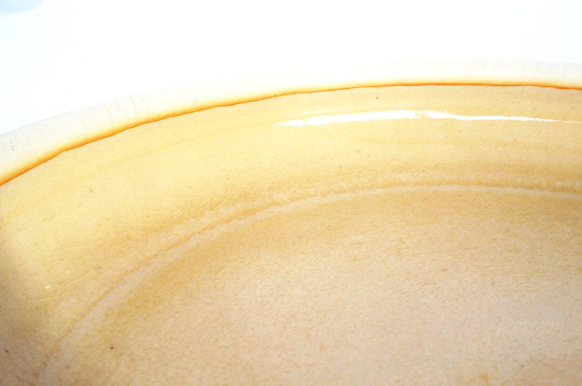 019 白梅花皮　鉢7寸　白1、灰釉1