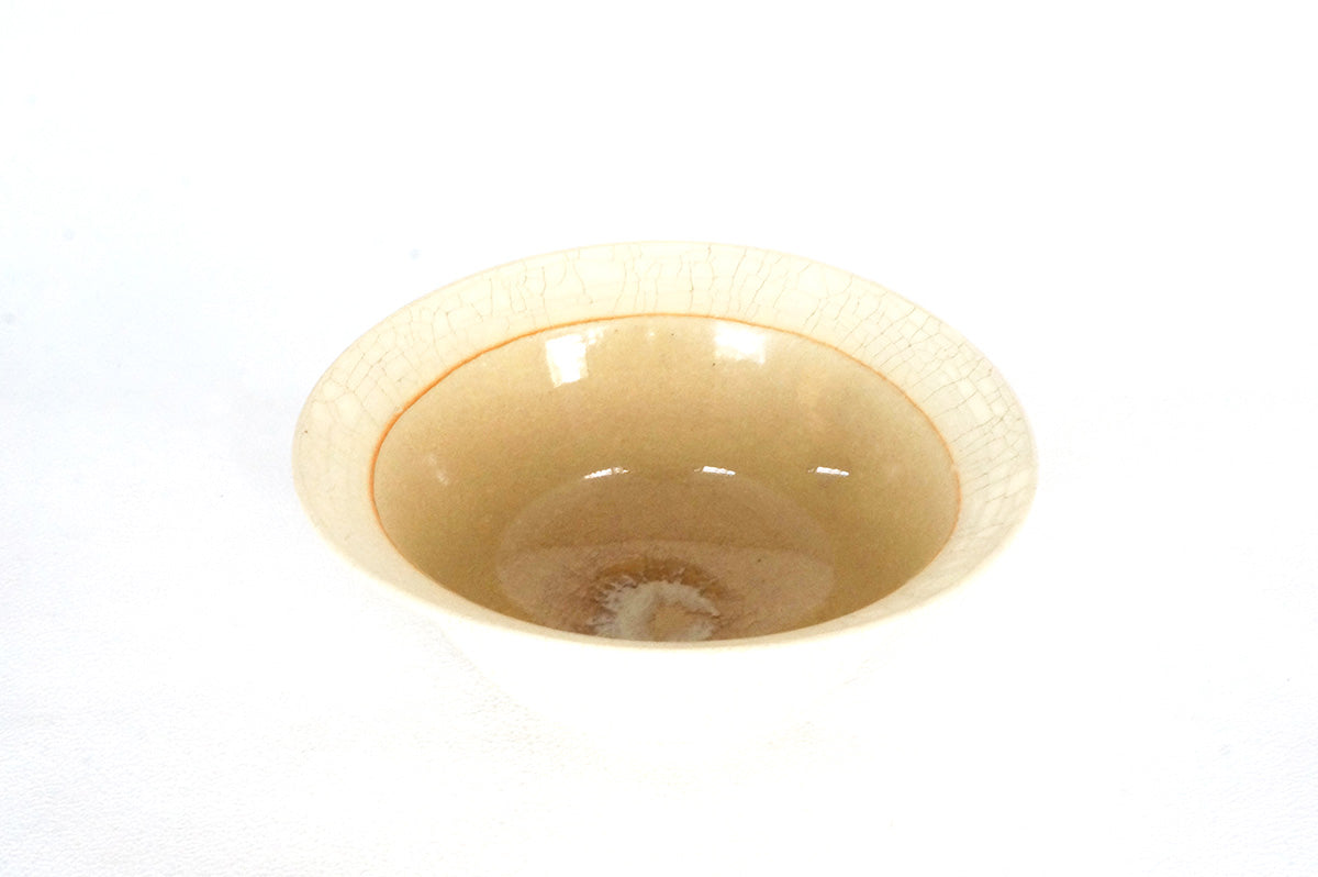 020 白梅花皮　ゆがみ鉢