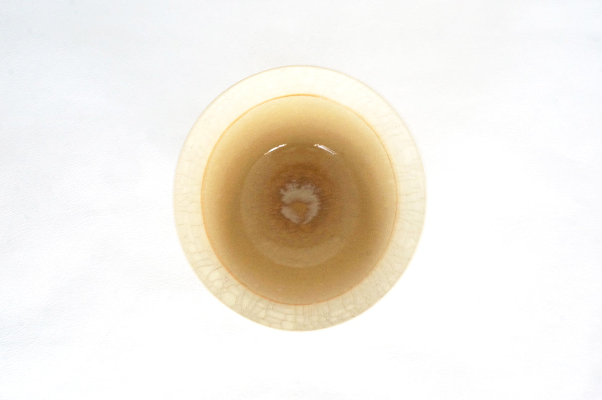 020 白梅花皮　ゆがみ鉢