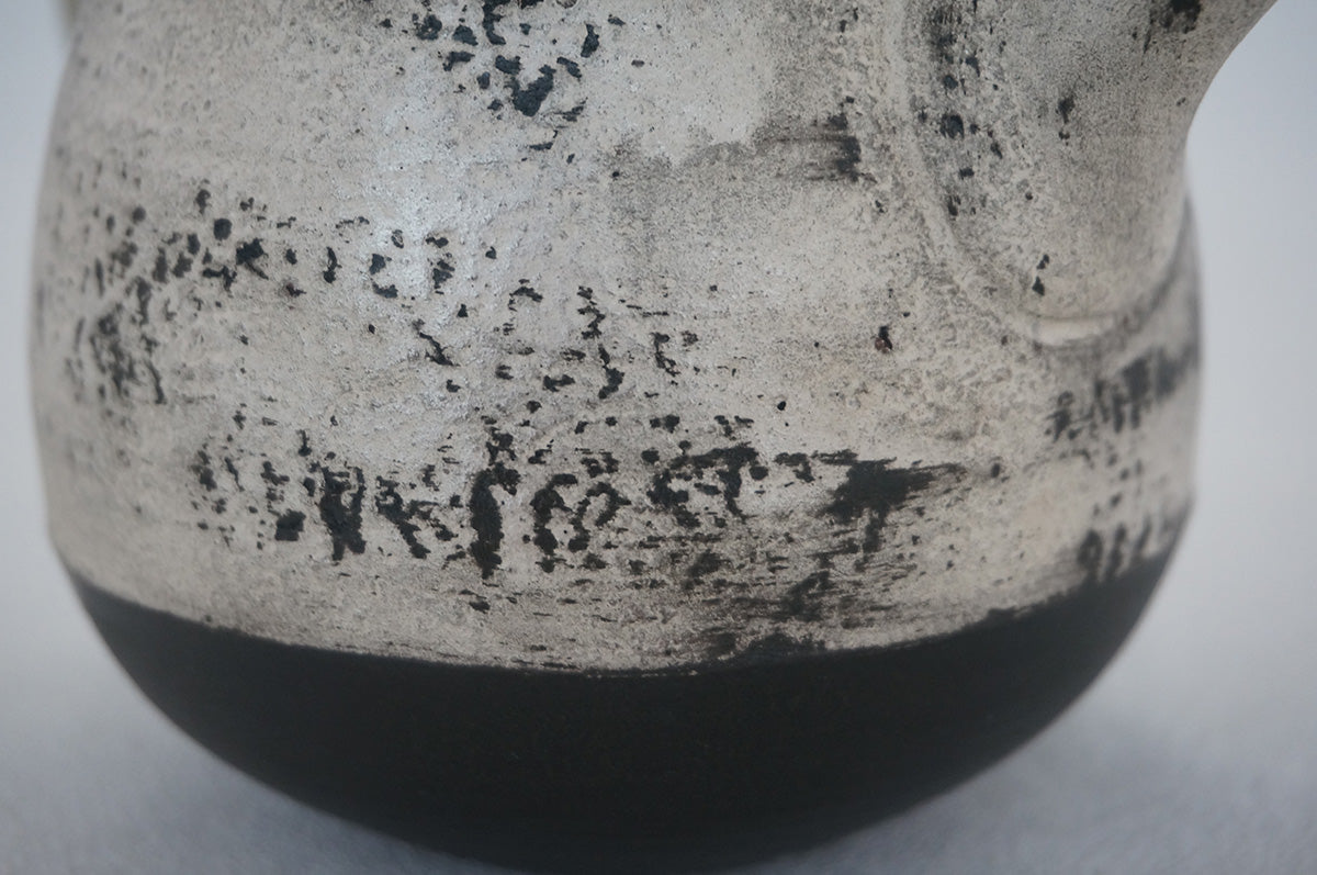 021 侘び銀彩 ポット