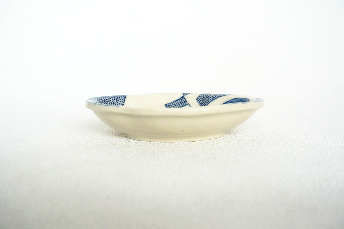 025 ひらがな文　豆皿