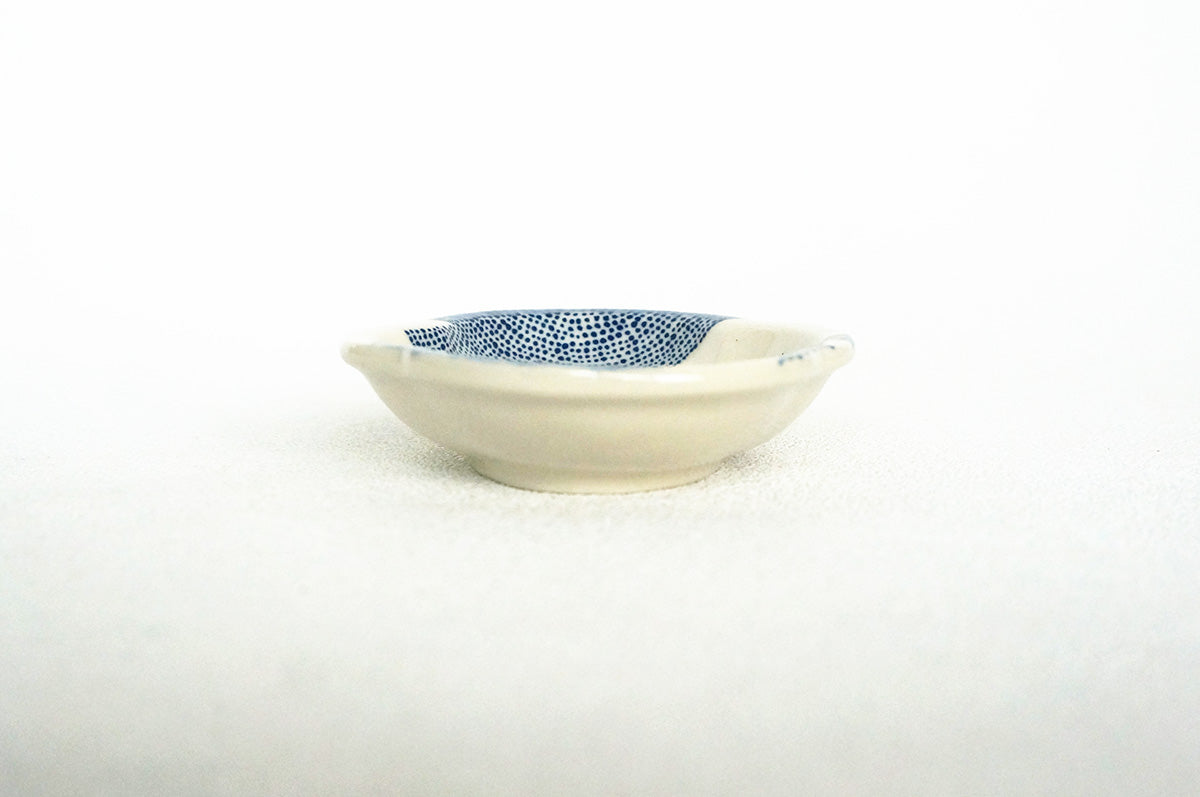 025 ひらがな文　豆皿