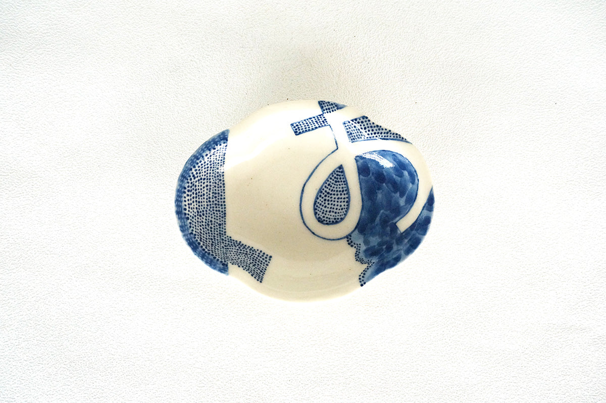 025 ひらがな文　豆皿