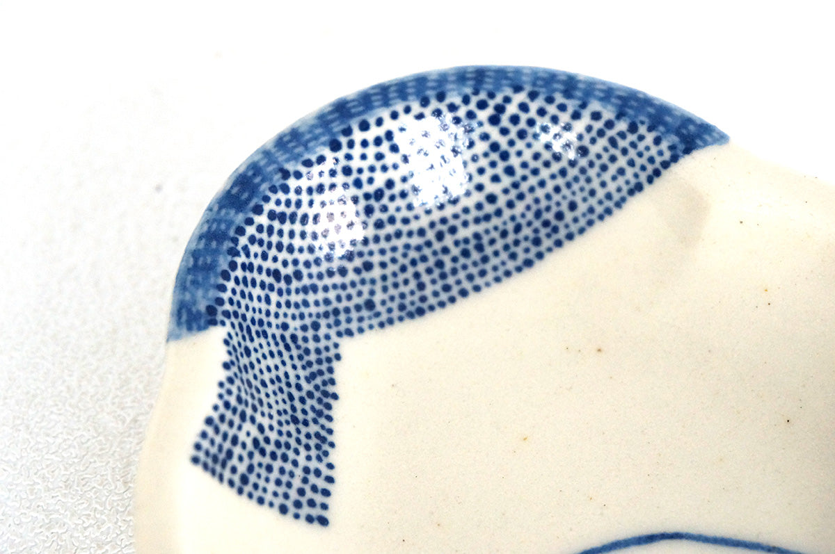 025 ひらがな文　豆皿