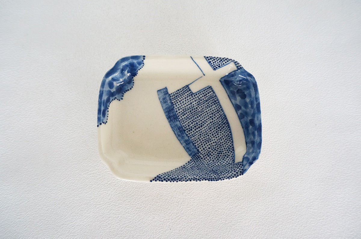 025 ひらがな文　豆皿