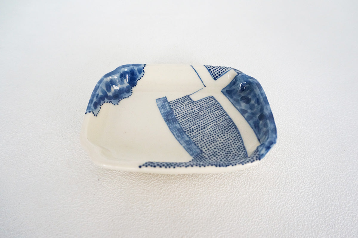 025 ひらがな文　豆皿