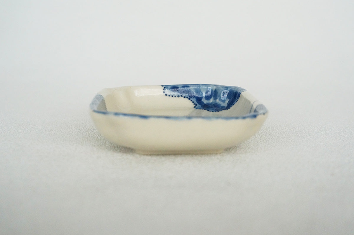 025 ひらがな文　豆皿