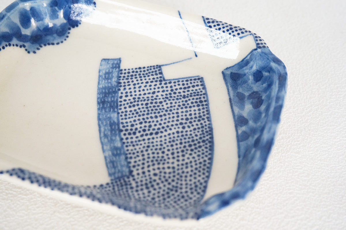 025 ひらがな文　豆皿