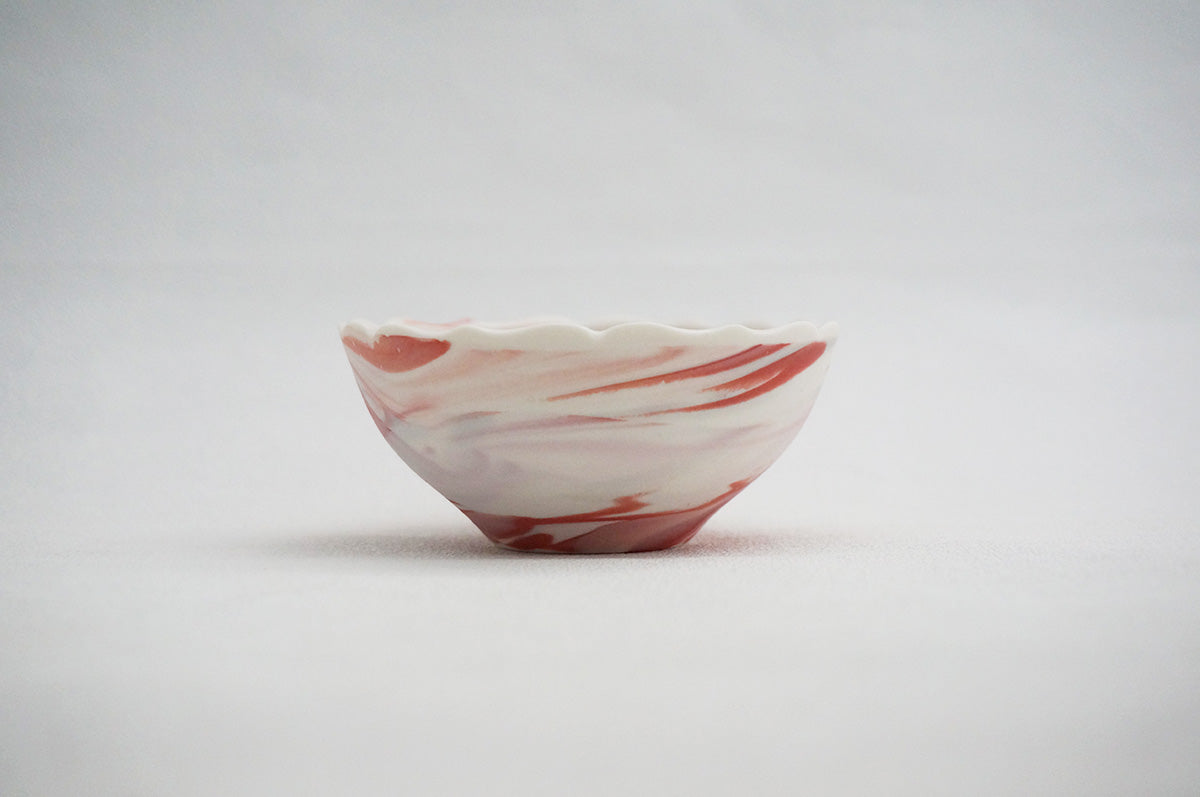 026 marble くびれ小鉢