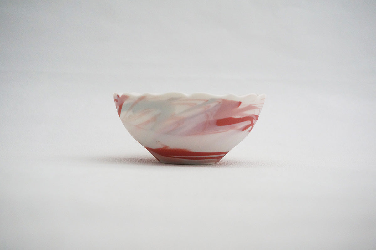 026 marble くびれ小鉢