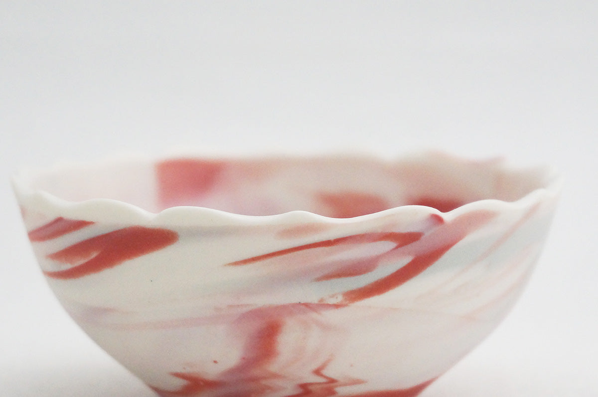 026 marble くびれ小鉢