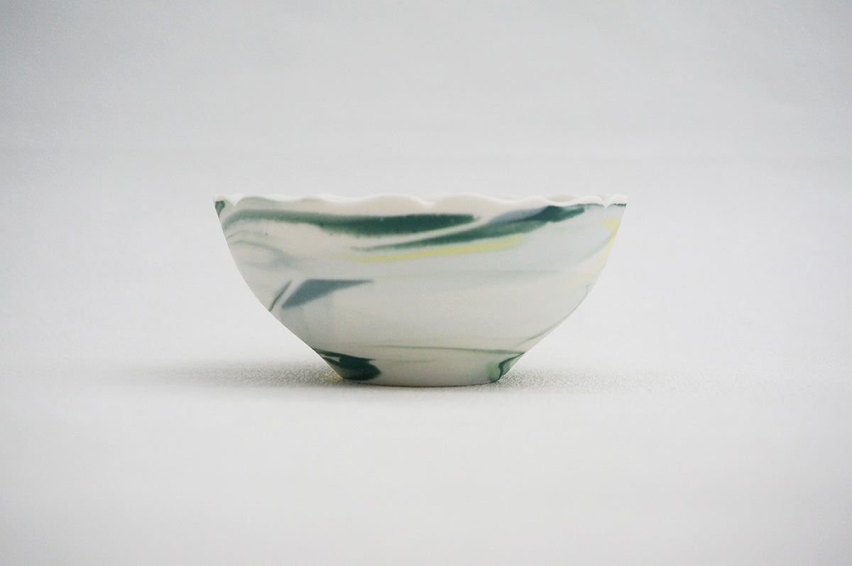 026 marble くびれ小鉢