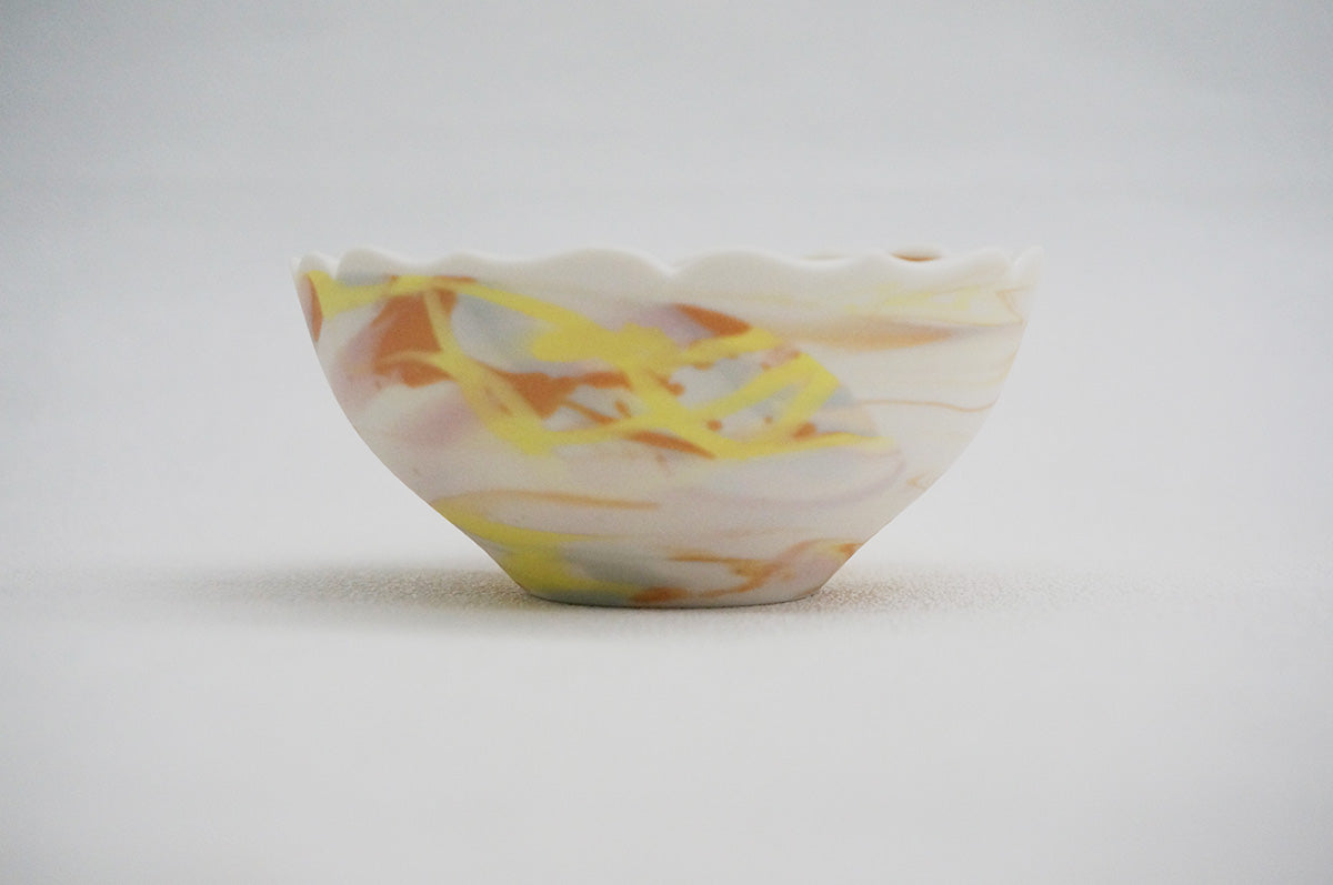 026 marble くびれ小鉢