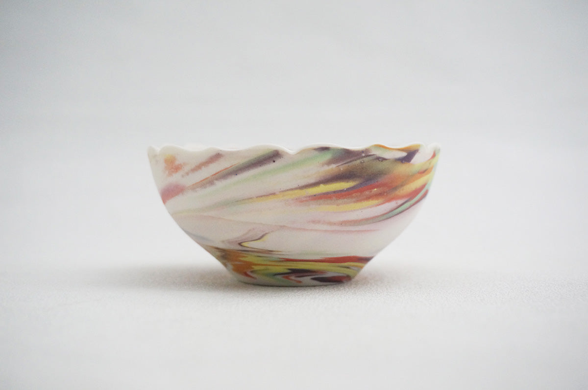 026 marble くびれ小鉢