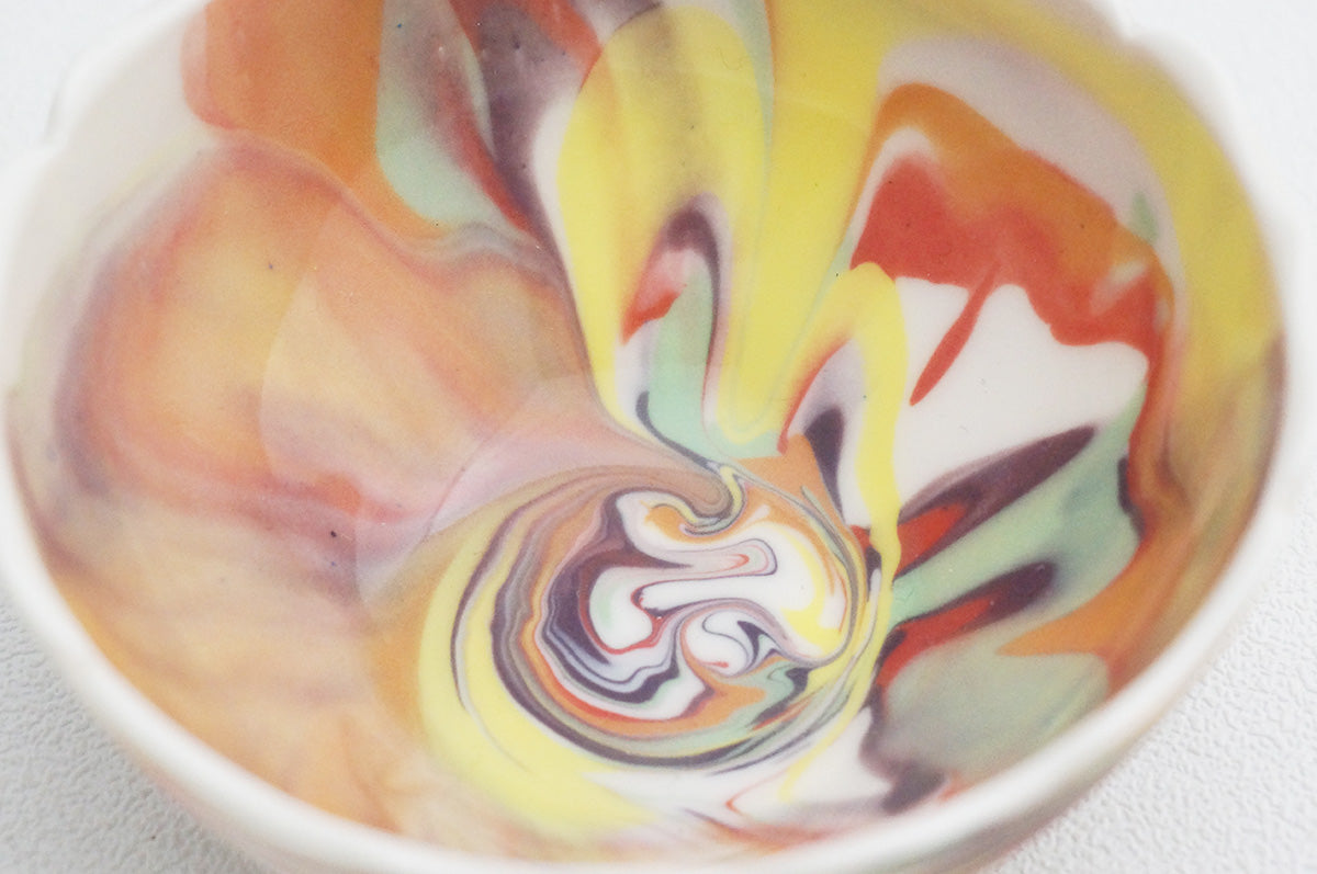 026 marble くびれ小鉢