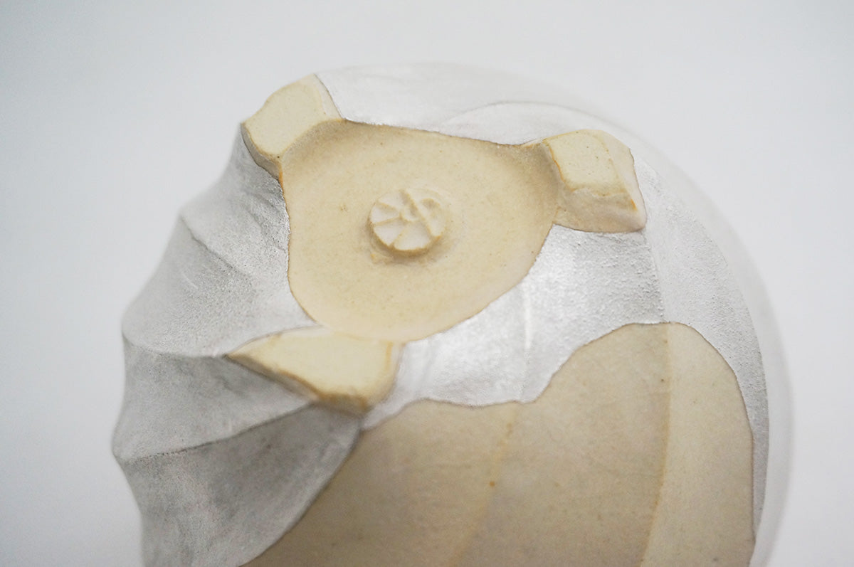 26 ホワイト Spiral 銀彩ロックカップ