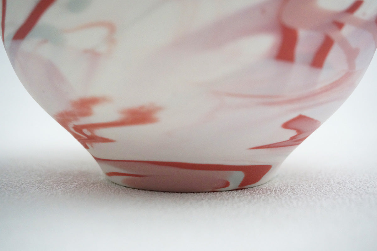 027 marble くびれ中鉢