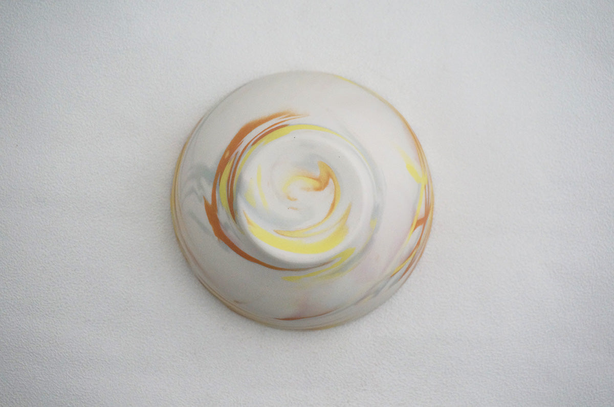 027 marble くびれ中鉢
