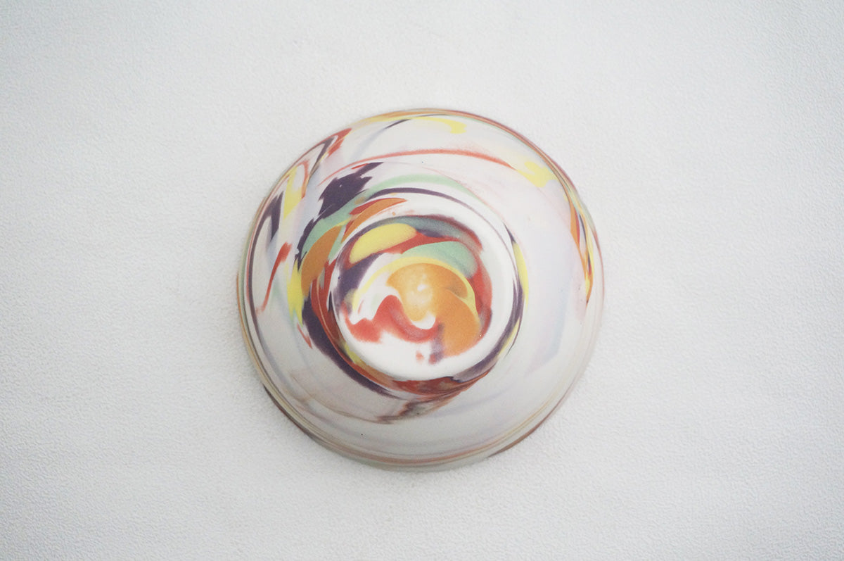 027 marble くびれ中鉢