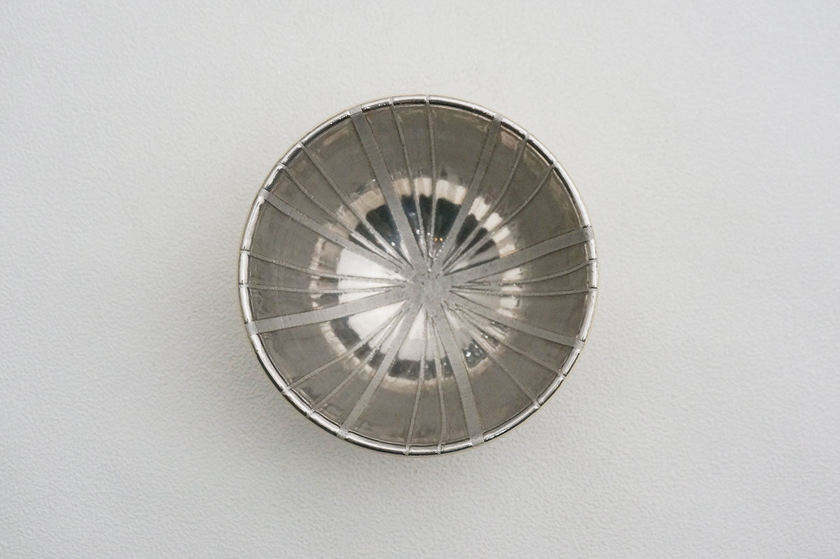 27 ホワイト 釉彩 プラチナぐい呑 1