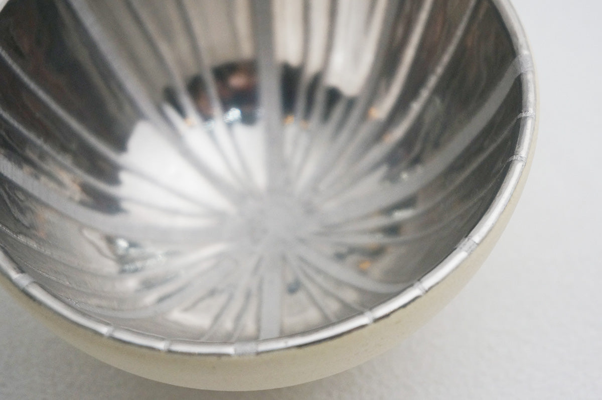 27 ホワイト 釉彩 プラチナぐい呑 1