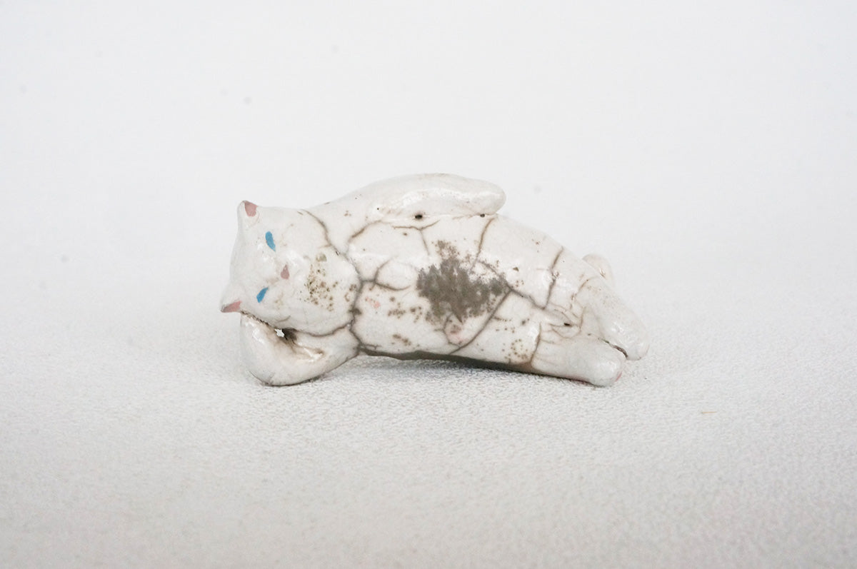 027 楽焼き　寝にゃん仏