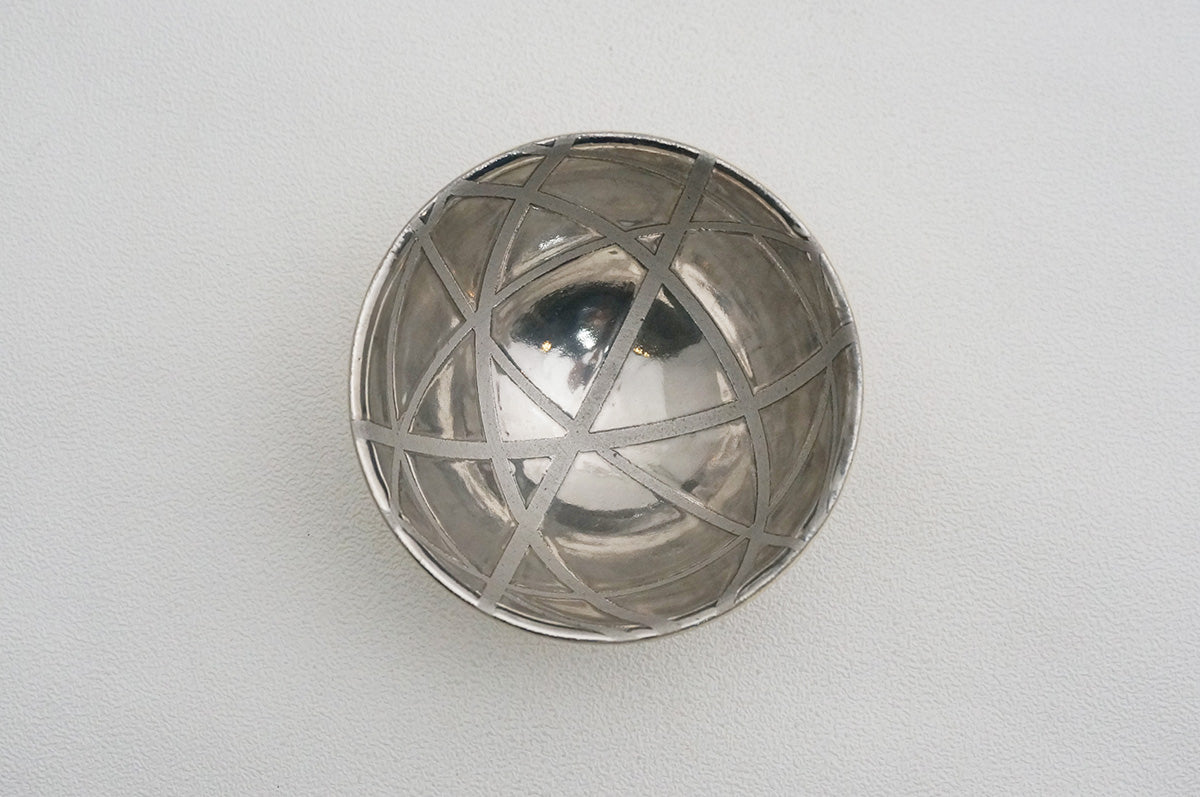 27 ホワイト 釉彩 プラチナぐい呑 2