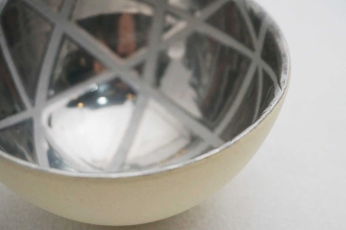 27 ホワイト 釉彩 プラチナぐい呑 2
