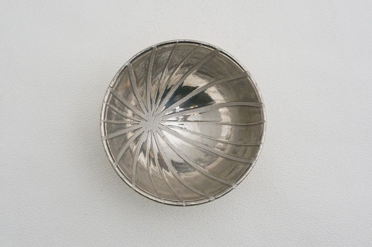 27 ホワイト 釉彩 プラチナぐい呑 3